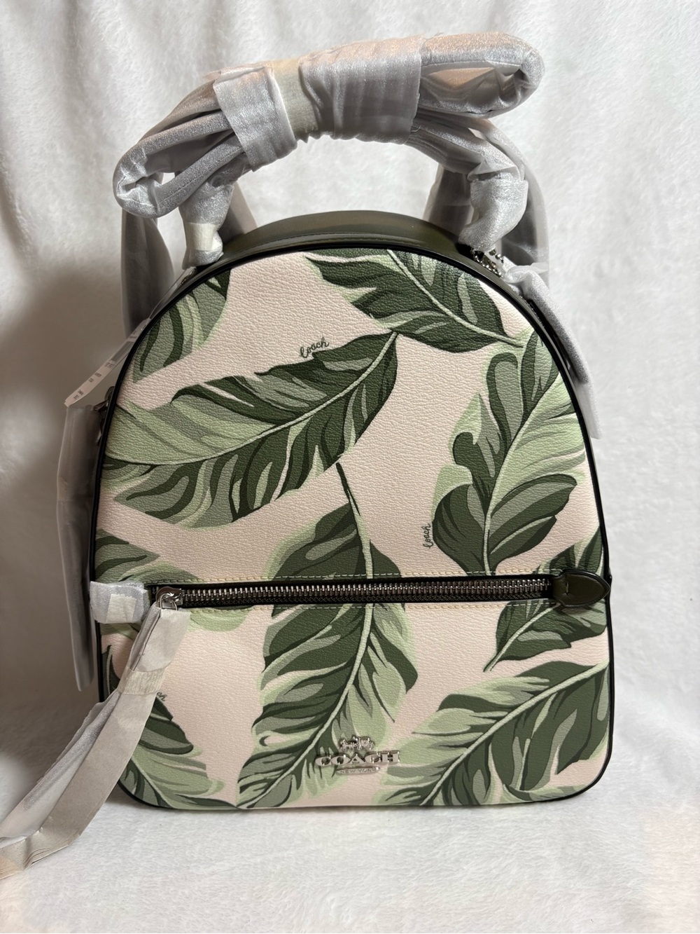 *NWT* COACH JORDYN BACKPACK WITH BANANA LEAVES PRINT